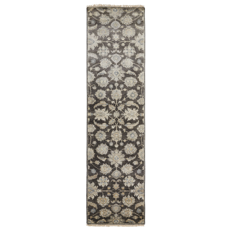 Predmore Hand Knotted Wool Oriental Indoor Rug, Runner 2'6" x 10'