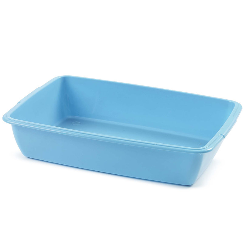 Plastic Litter Box, Blue