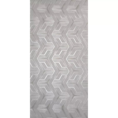 Papier peint géométrique texturé géométrique Tannish Taupe