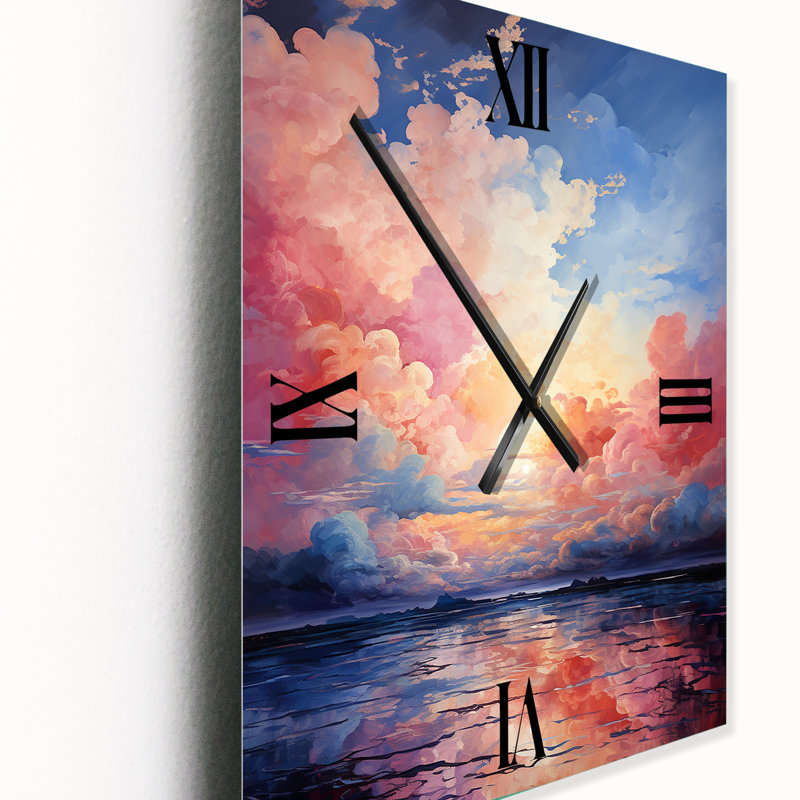 Horloge murale Clouds Skys Canvas II, H 32 po x l 24 po x P 1 po