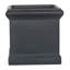 Faux Lead Square Planter, Vintage Style Victorian Flower Box, Frostproof Outdoor Plant Pot, Black Garden Planter Box with Drainage Holes-48147631-71965750