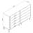 Rockefeller 70" Double Dresser with 10 Drawers in Off White-957021864