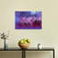 Purple Flower Dewdrop Abstract Delicate Peaceful Violet Flower Nature Wall Art Print 1 Piece Wrapped Canvas Wall Art-1112408683