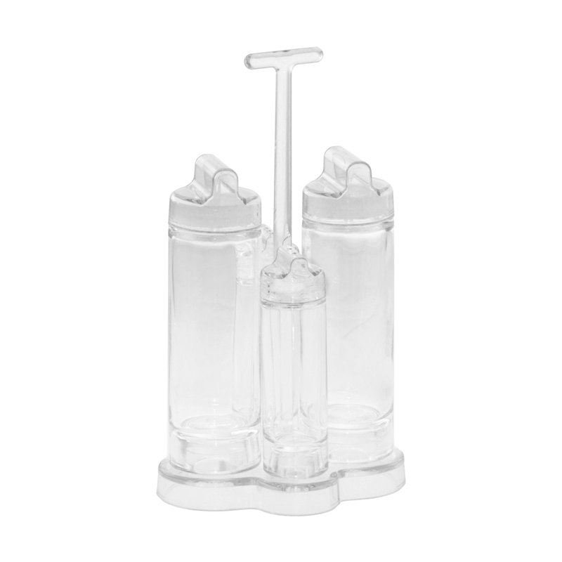 Feeling Condiment Set, Clear