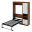 Lit escamotable simple avec armoire murale