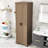 Wooden Bathroom Cabinet with Adjustable Shelves-1022011065