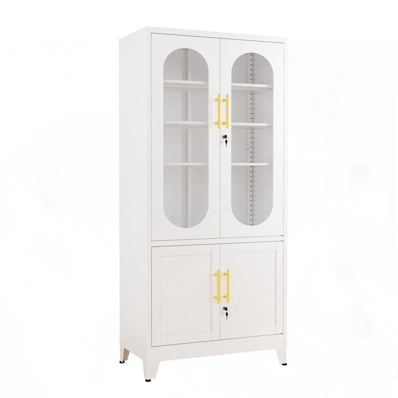 Modern style metal cabinet, White