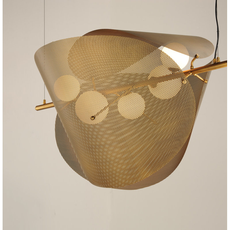 Chips 5 - Light LED Pendant, Natural Aged Brass, Natural Aged Brass