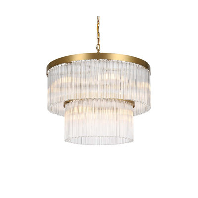 Harlow 24 inch Chandelier in Satin Gold