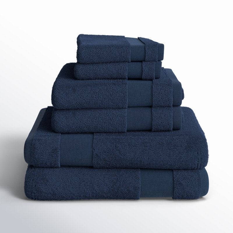 Ensemble de serviettes 6 pièces Berner, Marine