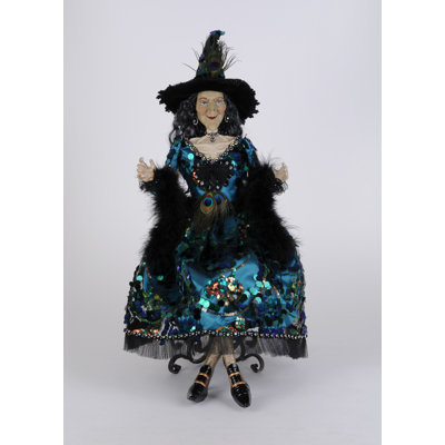 Glitzy Peacock Witch