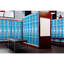 Casier à clés en acier à 4 portes 72 po x 12 po x 12 po à 4 niveaux - rangement pour employés, étudiants, salle de sport, lieu de travail - Comprend des crochets, une ventilation et un porte-carte - Assemblage facile-61911778