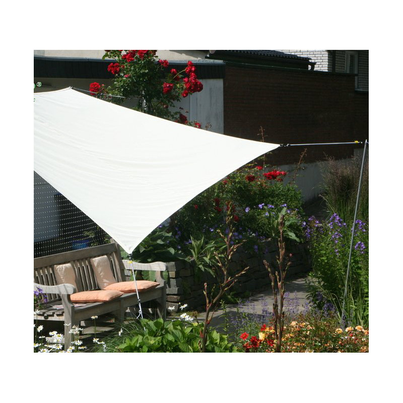 Concave Sun Shade Anthracite 300 x 250cm, White