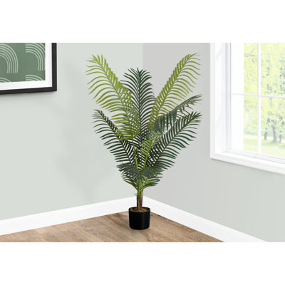 46.26 In. Tall Artificial Indoor Tree With Leaves In Black Pot 47" Tall, Foliage Indoors