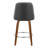Studded Marcel 27" Fixed-Height Counter Stool With Bent Wood Legs & Round Footrest - Set Of  2-109575545-122027084