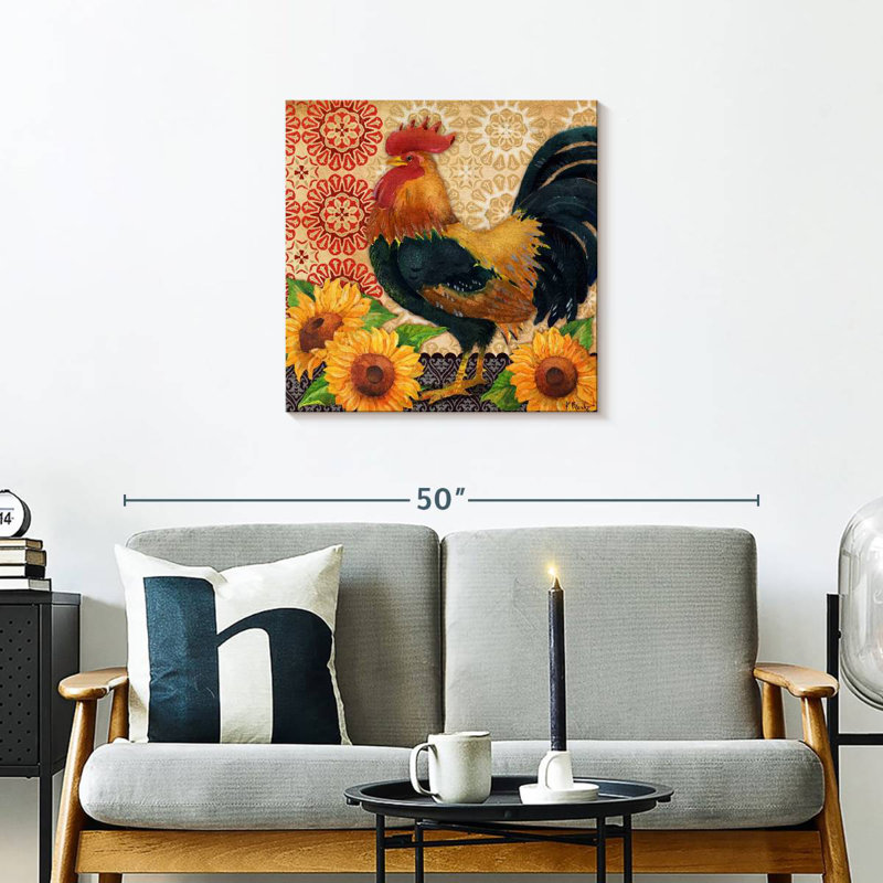 Brampt Roosters And Sunflowers II
