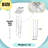 Modern 6-Ring Rectangle Chandelier Led Long Chandeliers for Foyer High Ceiling 