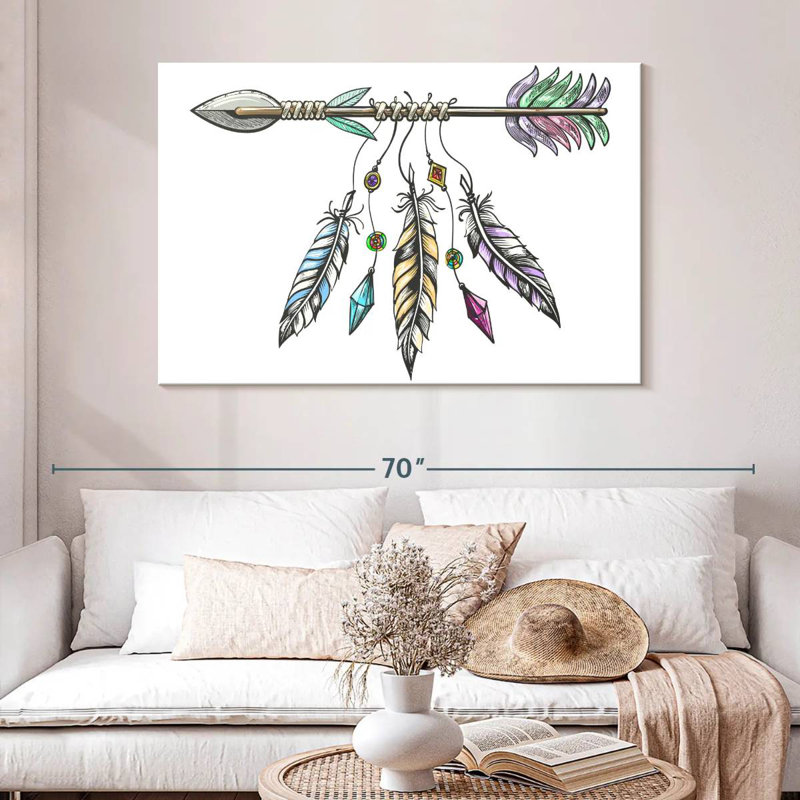Mait Tribal Arrow, 32" H x 48" W