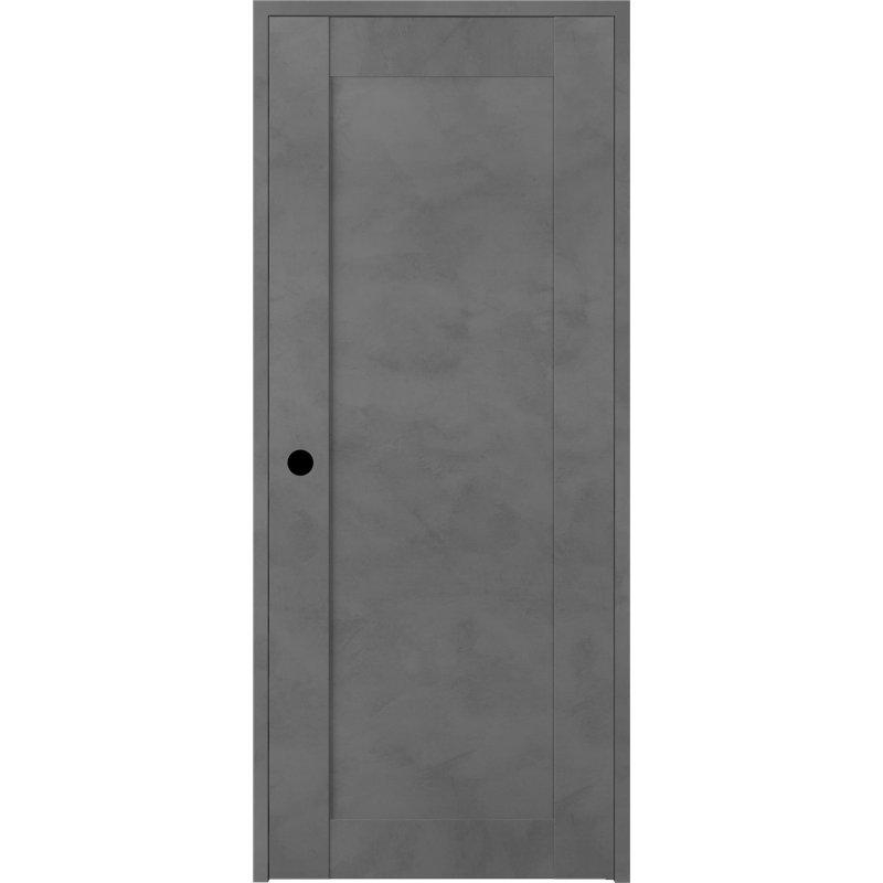 Porte standard préfinie en bois manufacturé Avon 07 DIY-FRIENDLY, 36 po x 80 po, Chêne Veralinga, Ouverture à droite