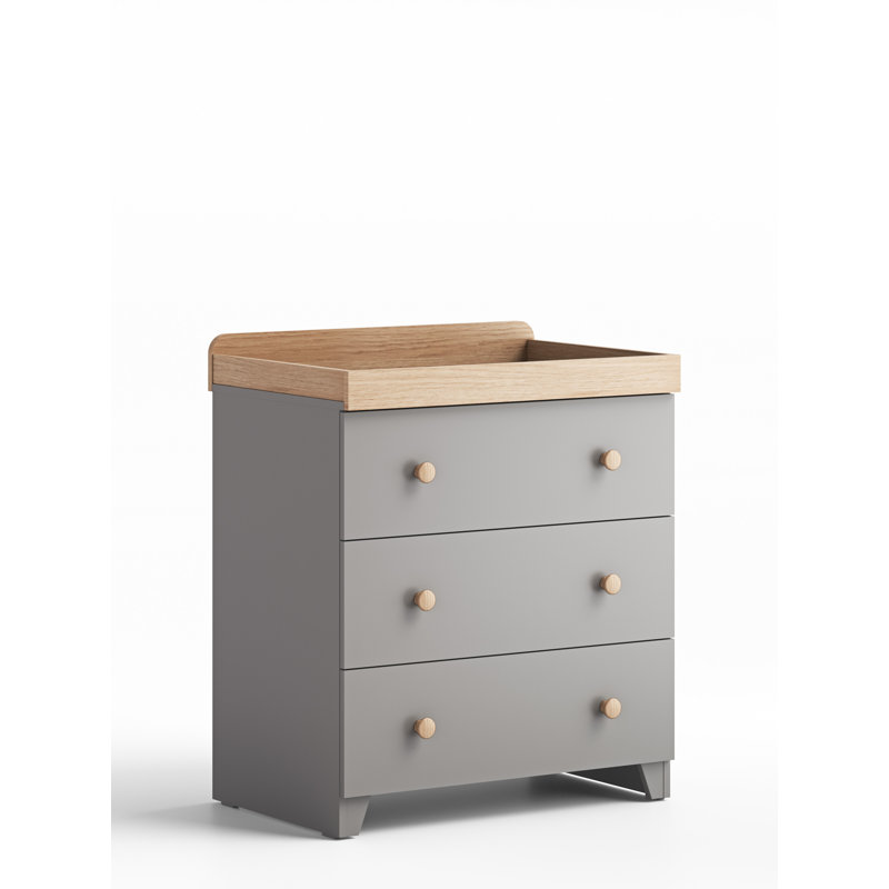 Classic Changing Unit, Grey & Oak