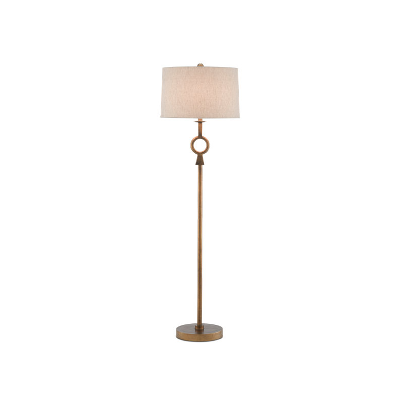 Vesena 62'' Antique Brass Traditional Floor Lamp