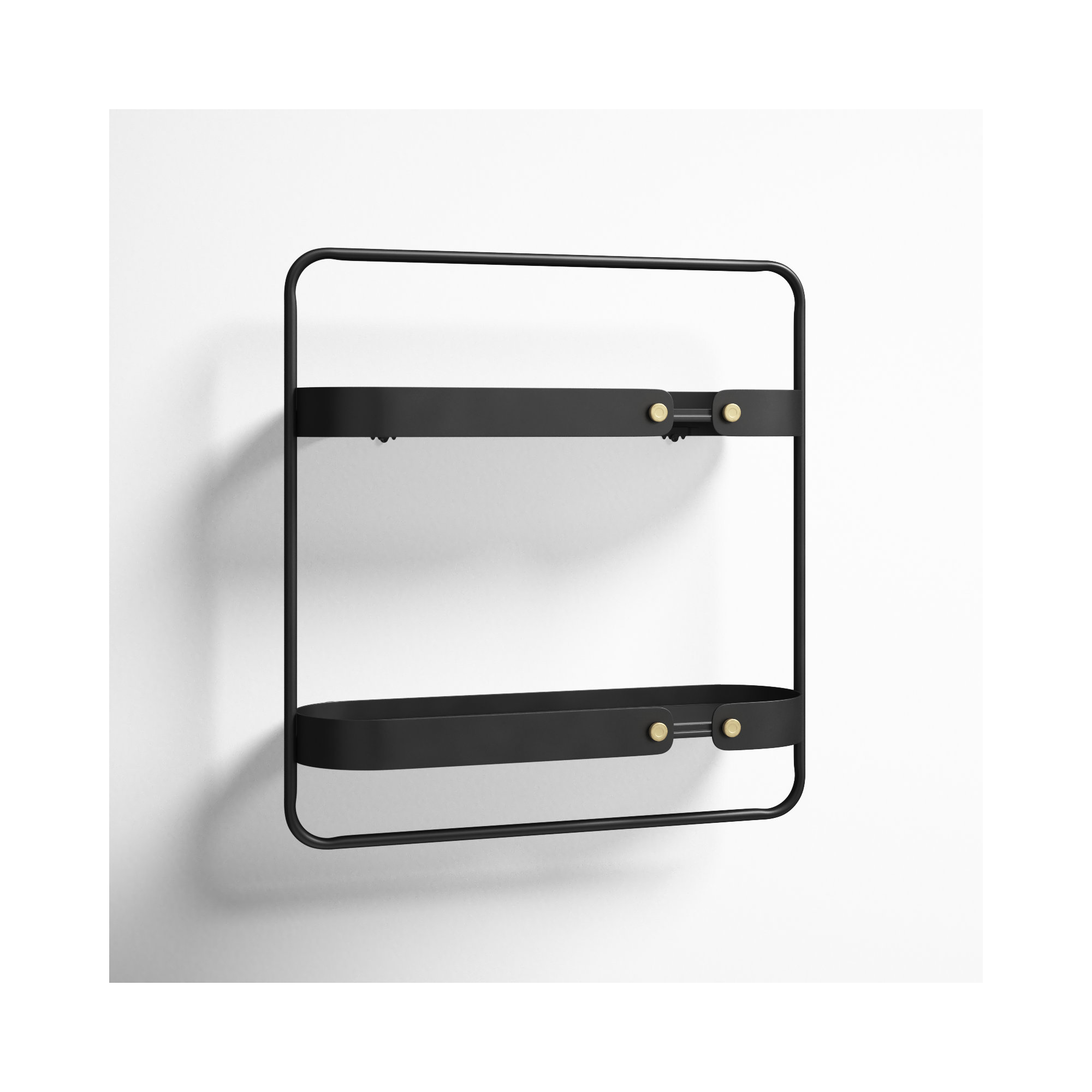 Gibbs Metal Tiered Shelf, 21.4" H x 20.45" W x 5.6" D