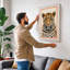 Leopard's Steady Gaze Modern - Wrapped Canvas-259970477-259970468