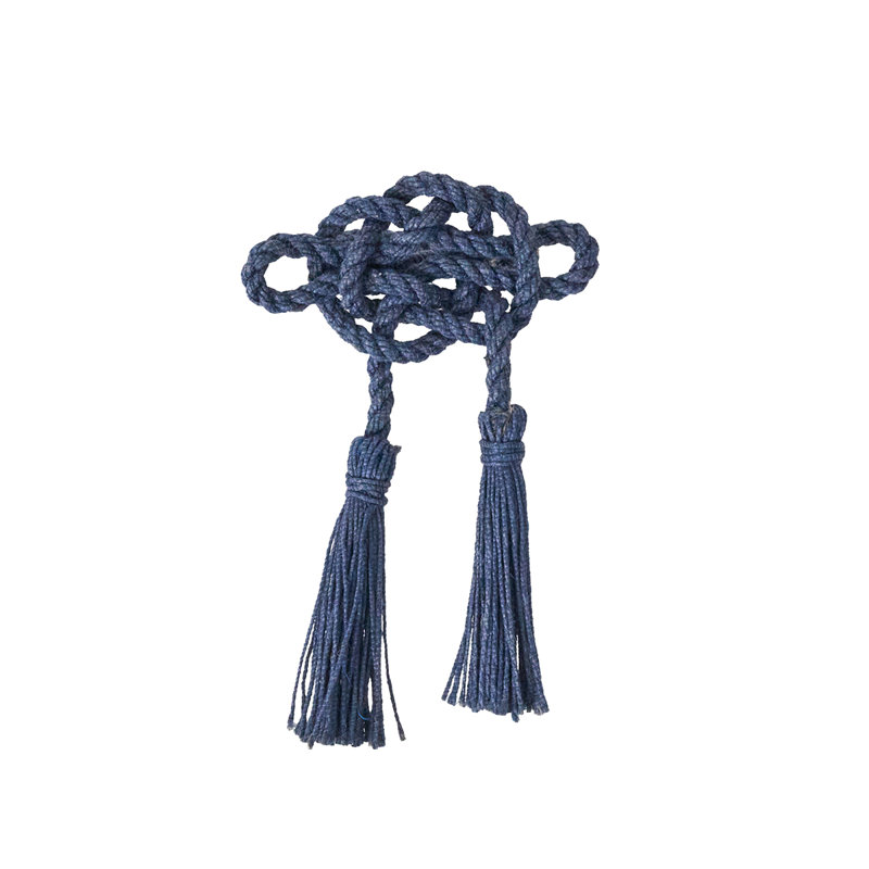 Set of 4 Mystic Knot Napkin Rings, Navy