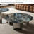 Modern round marble coffee table-112652050