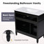 36" Bathroom Vanity With Sink, Black Bathroom Cabinet With Drawers, Solid Frame And MDF Board, One Package-485988134