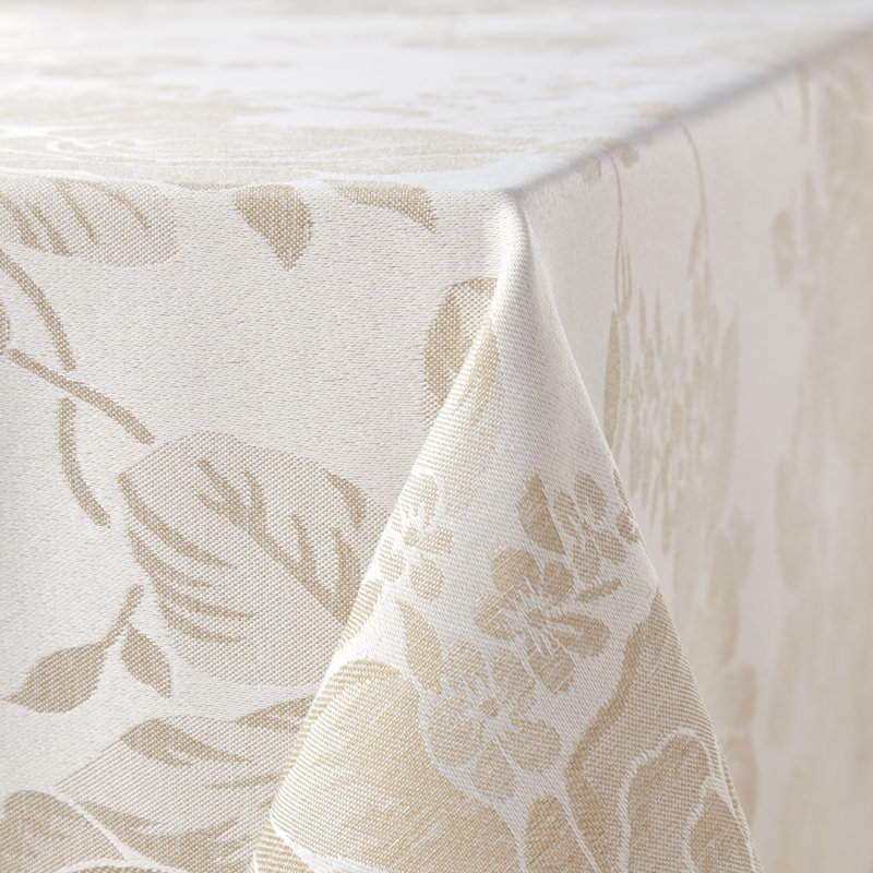 Ophelie Table Cloth, 178cm W x 274cm L, Natural