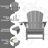 Oversized All-Weather Foldable Adirondack Chair with Cup Holder（Set of 2） -1144782317-1168729532