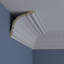 6"H x 6"P x 8 3/8"F x 94 1/2"L Brightton Large Crown Moulding