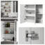 Armoire à pharmacie de salle de bain avec lumières, armoire à miroir à DEL, température 3 couleurs, armoire de rangement pour salle de bain, fixation murale