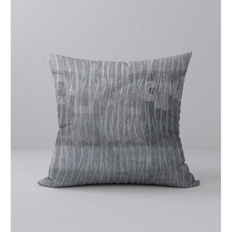 Abstract Reversible Throw Pillow, 18" x 18"