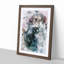 Graceful Elephant Portrait in Abstract - Picture Frame Painting Print-55735246-55735248