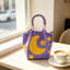 Sac à main en céramique, sac à main à motifs étoiles et lune, sac à main tricoté, sac à main léger et élégant, sac à main pour les déplacements quotidiens, petit sac de rangement
