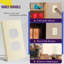 Plaques murales sans vis ENERLITES - rectangle, amande pâle-91290706