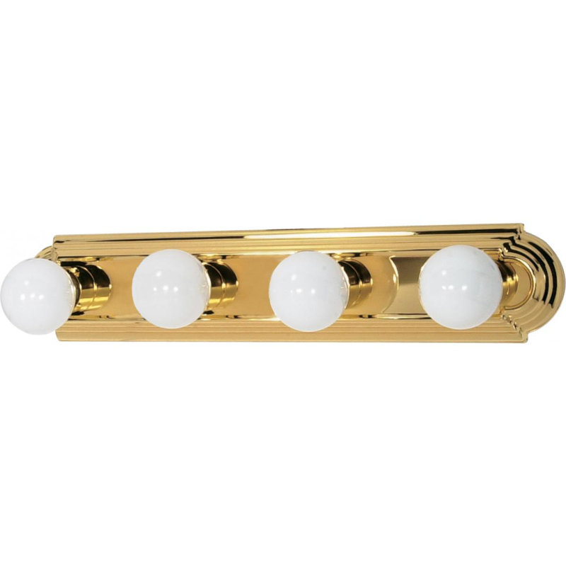 Kastner 4 - Light Dimmable Bath Bar, 100 Watt, Polished Chrome, No