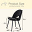 48cm H Upholstered Metal Side Chair-224819148