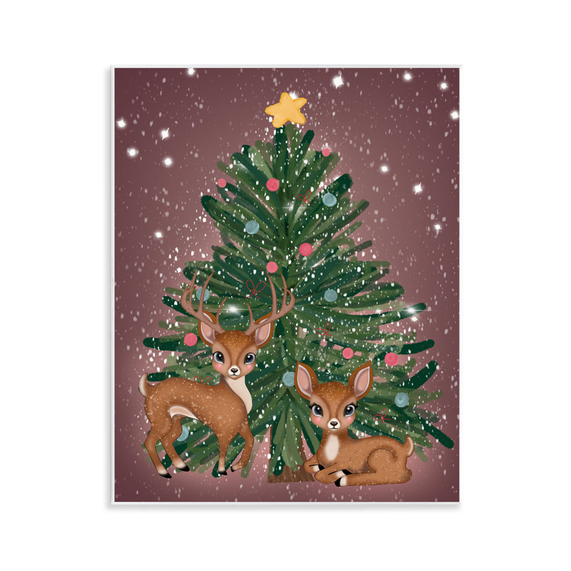 Plaque murale, arbre de Noël amusant, par Drew McInerney