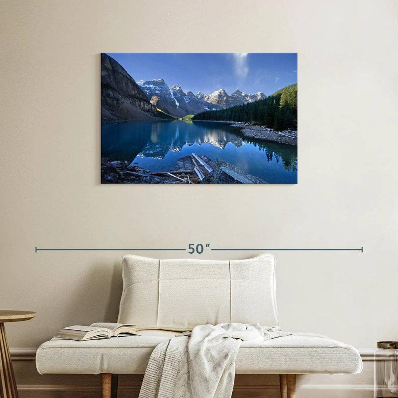 Lac pittoresque de la Moraine, H 24 po x l 36 po