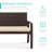 Nethra Steel Outdoor Bench-1500205302-1500205303