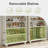 28.35" White 8-Tier Shoe Storage Cabinet With LED Light