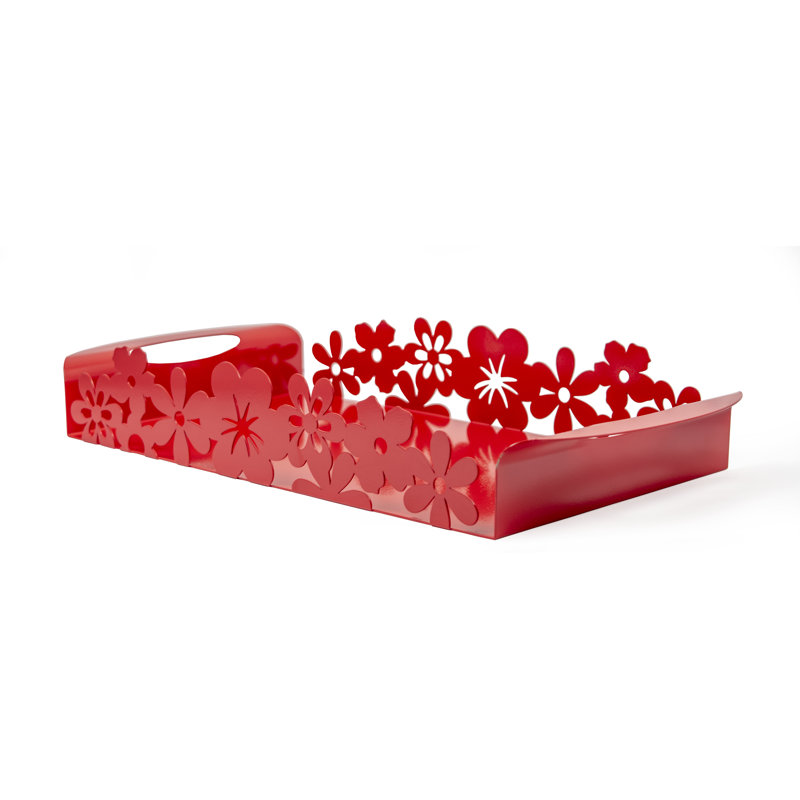Tillie Metal Tray, Red