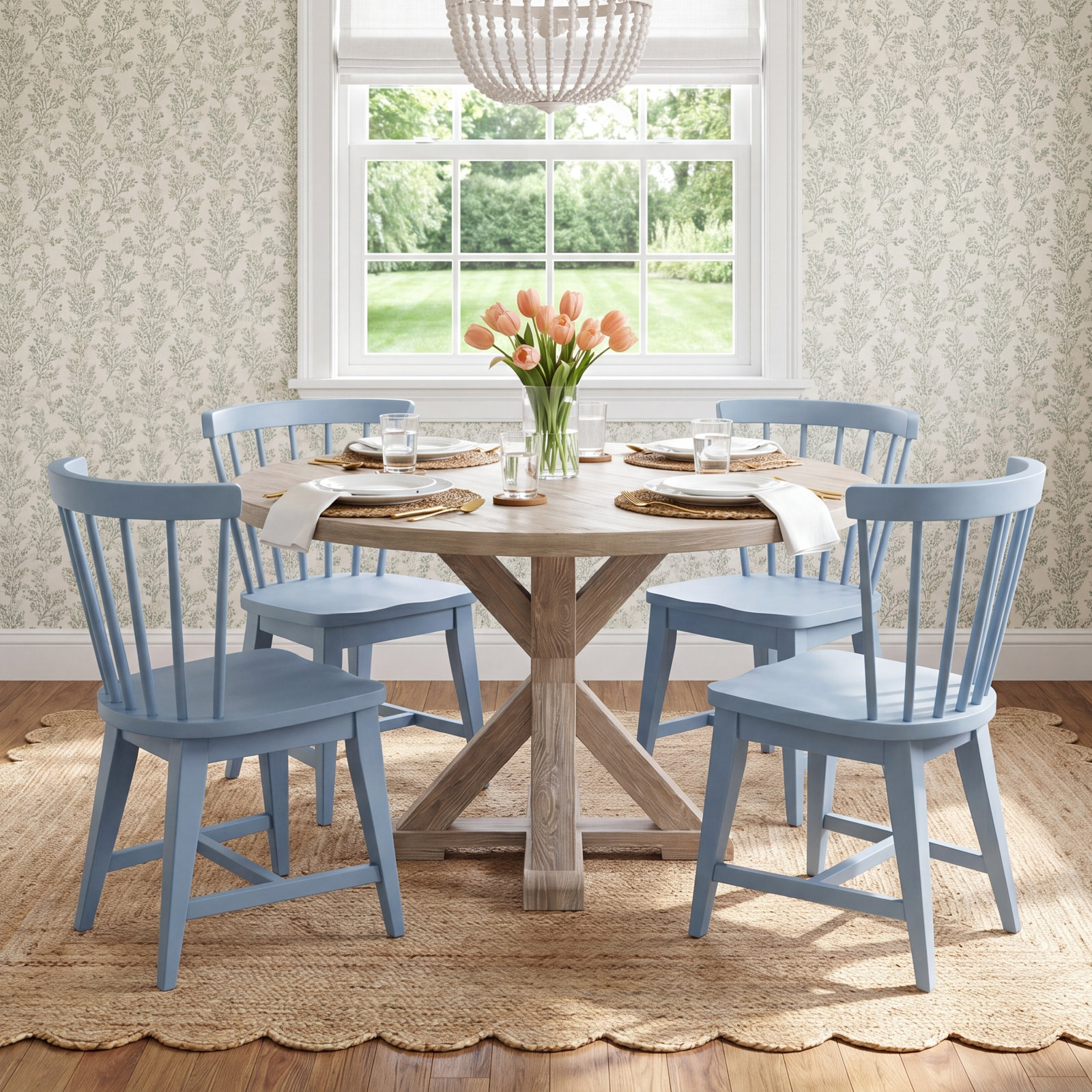 Lana Oak Dining Table Set