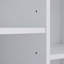 Armoire de rangement de salle de bain avec portes et tiroirs, panier à linge inclinable, plusieurs espaces de rangement, style autoportant, tablettes ouvertes, tablettes réglables-466738203
