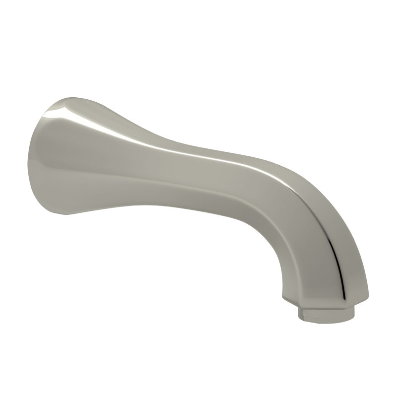 Hex® Wall Mount Tub Spout, Polished Nickel