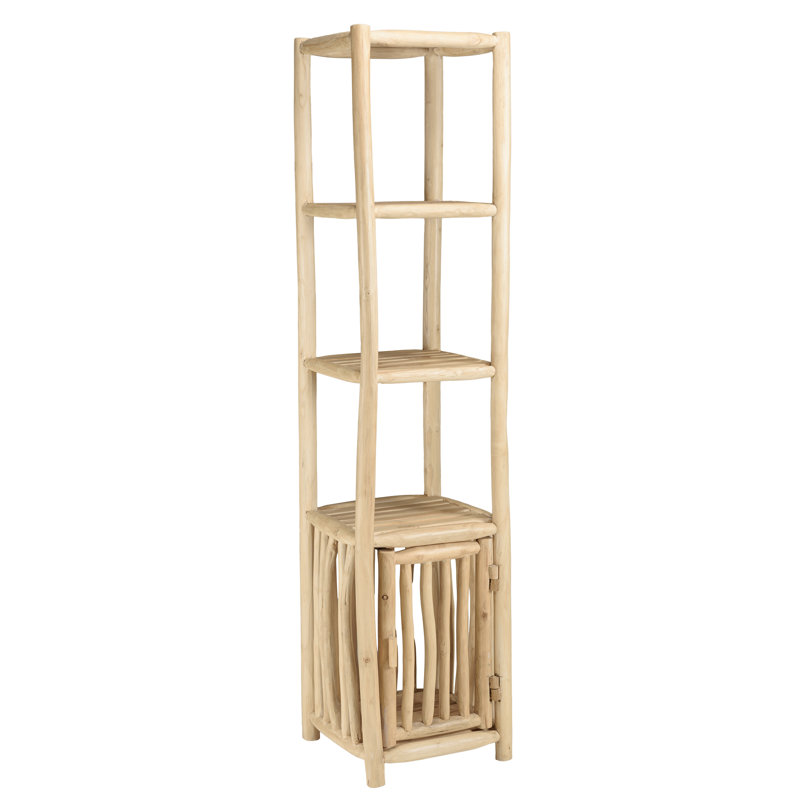 Cafferkey 46cm W Solid Wood Shelving Unit