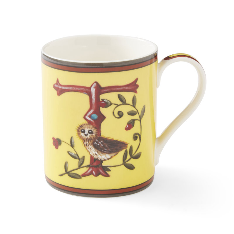 12 Oz Alphabet Mug, T